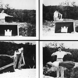Photos of an early Blaney Levitation Illusion Design